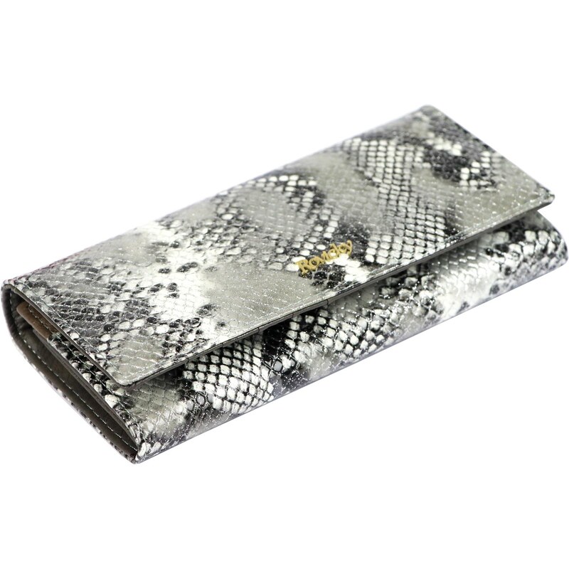 Dámská kožená peněženka Rovicky 8801-SNR RFID stříbrná