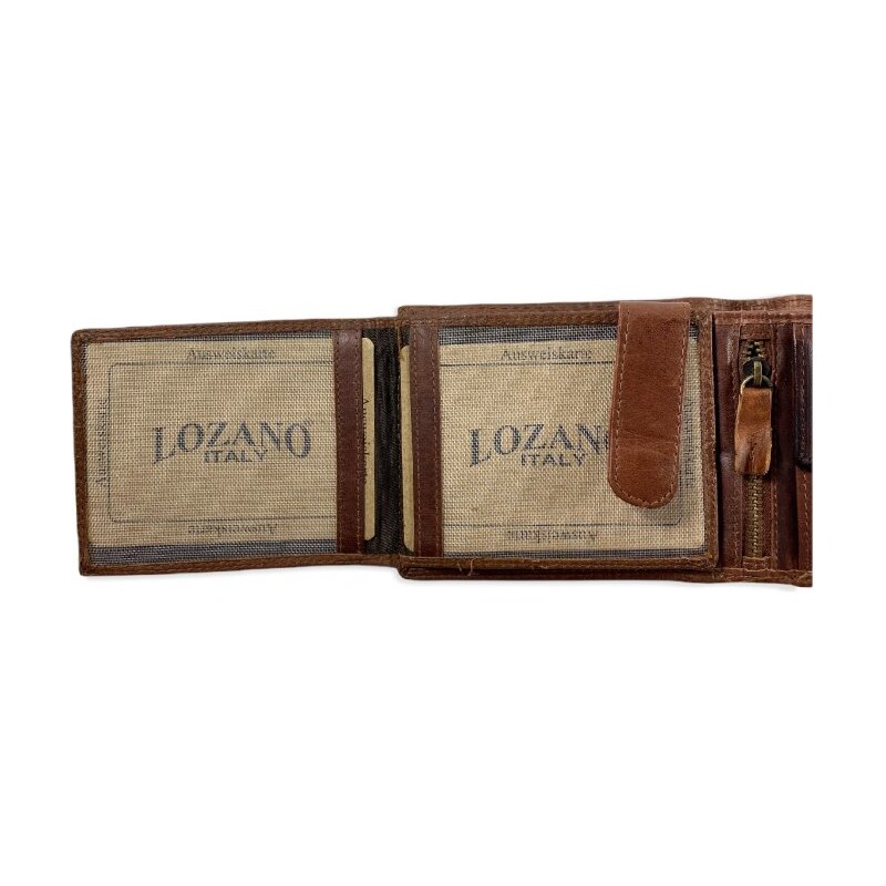 Kožená peněženka Lozano hnědá 5037