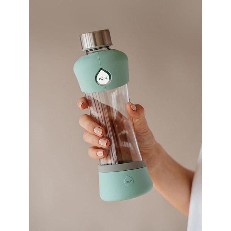 EQUA Active Mint 550 ml skleněná ekologická lahev na pití