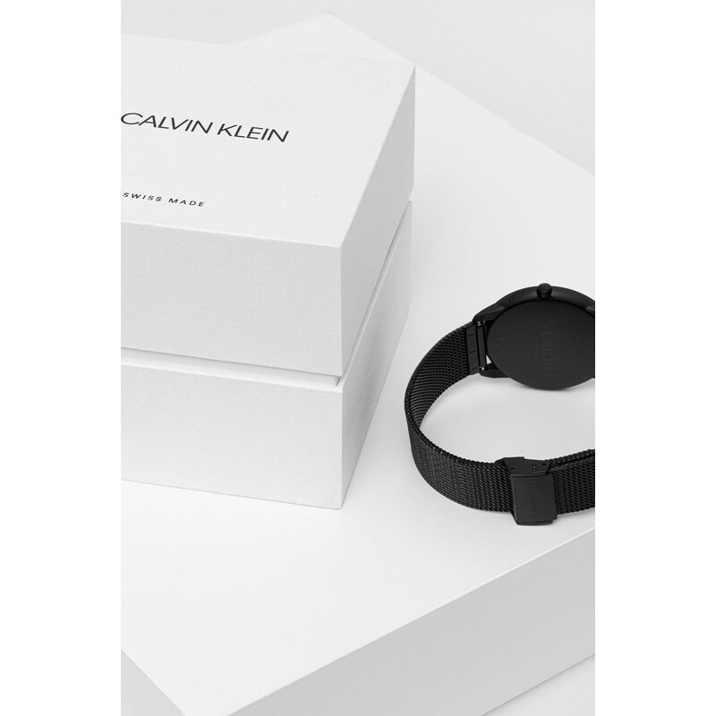 Hodinky Calvin Klein pánské, černá barva