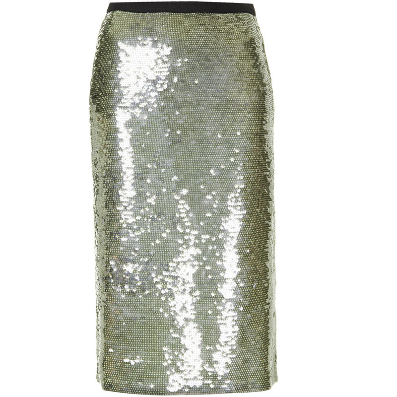 Topshop **Sequin Pencil Skirt by Unique