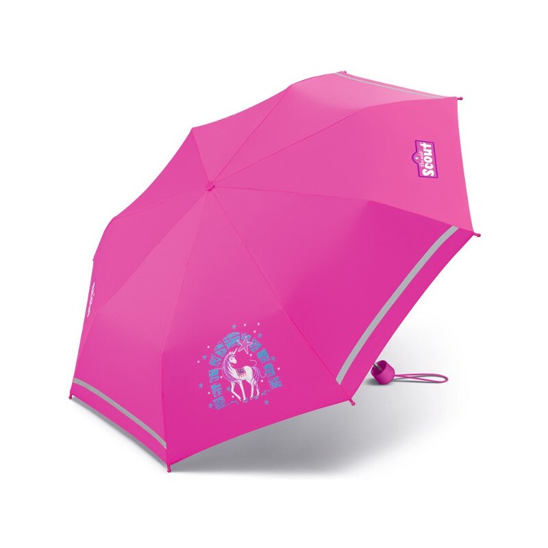 happy rain Dívčí skládací deštník Scout - Jednorožec
