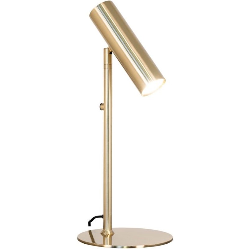 Nordic Living Zlatá kovová stolní lampa Aris