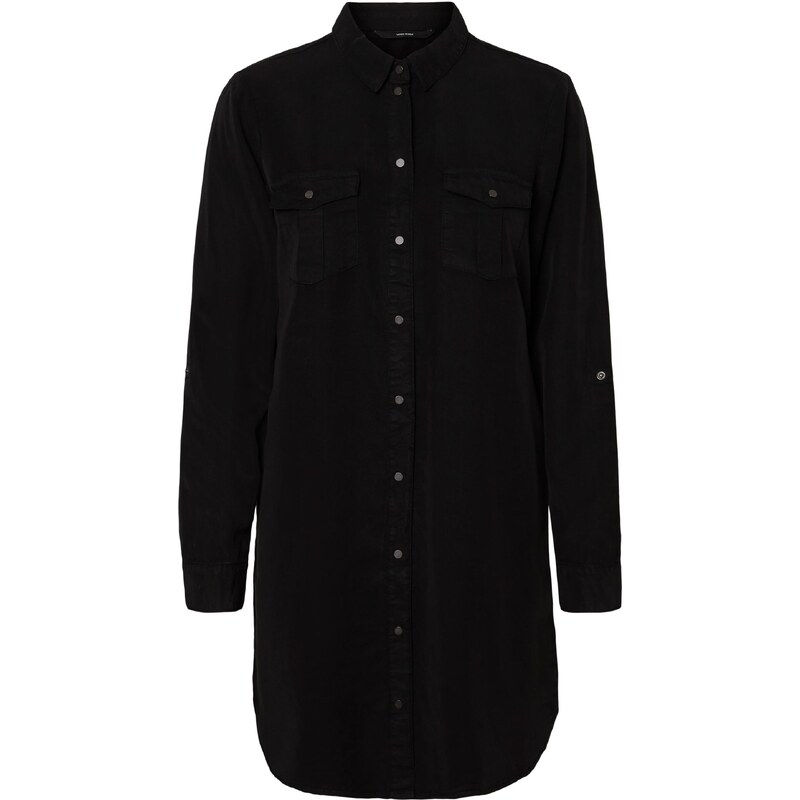 VERO MODA Košilové šaty VMSILLA černá 28026791