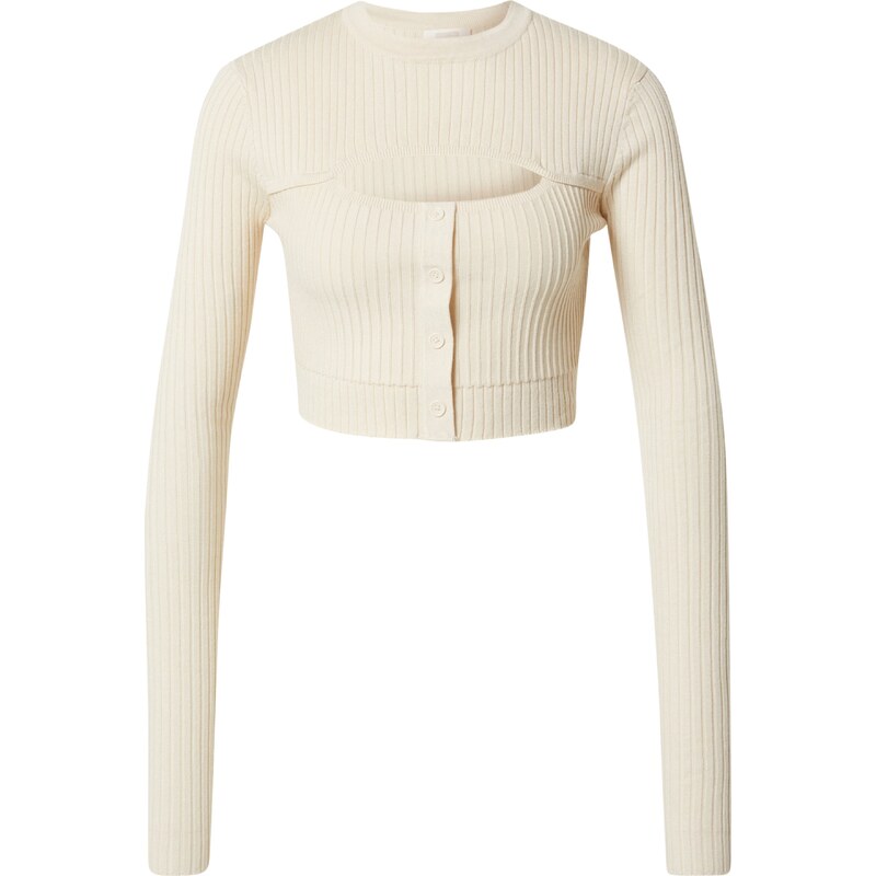 Kendall for ABOUT YOU Svetr Mary barva bílé vlny 109493825