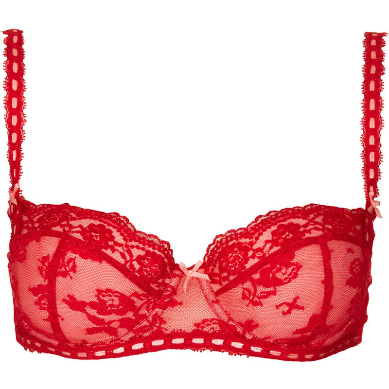 Topshop Lace Balcony Bra