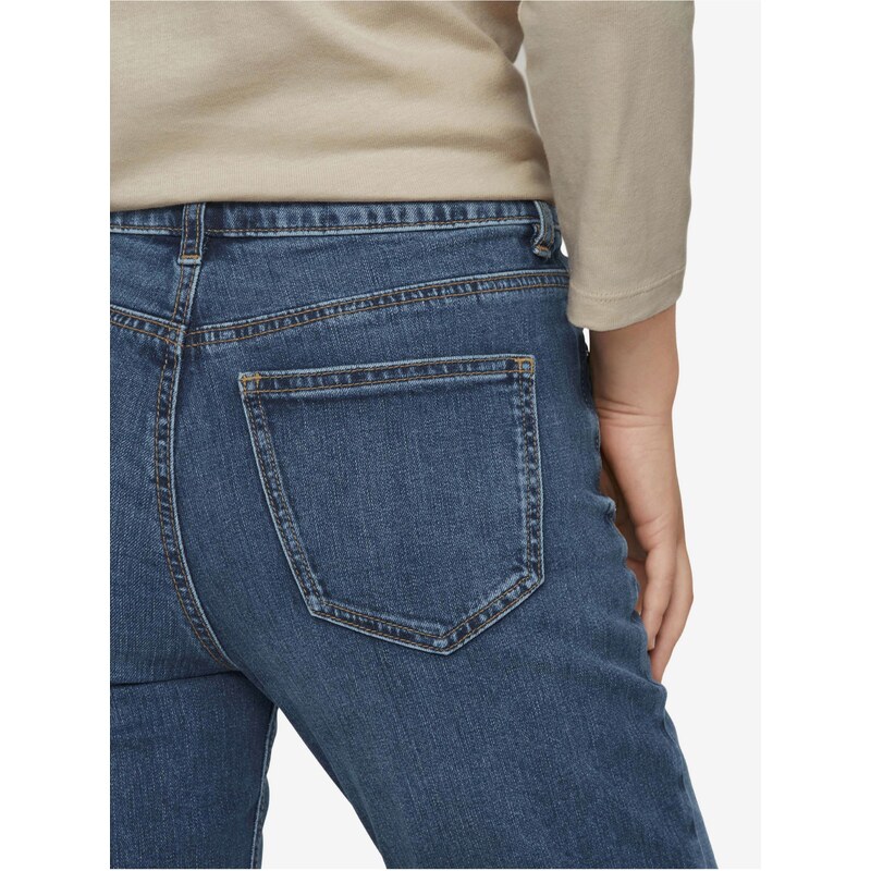 Modré dámské straight fit džíny Tom Tailor Kate - Dámské