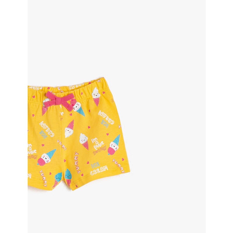 Koton Baby Girl Yellow Shorts & Bermuda