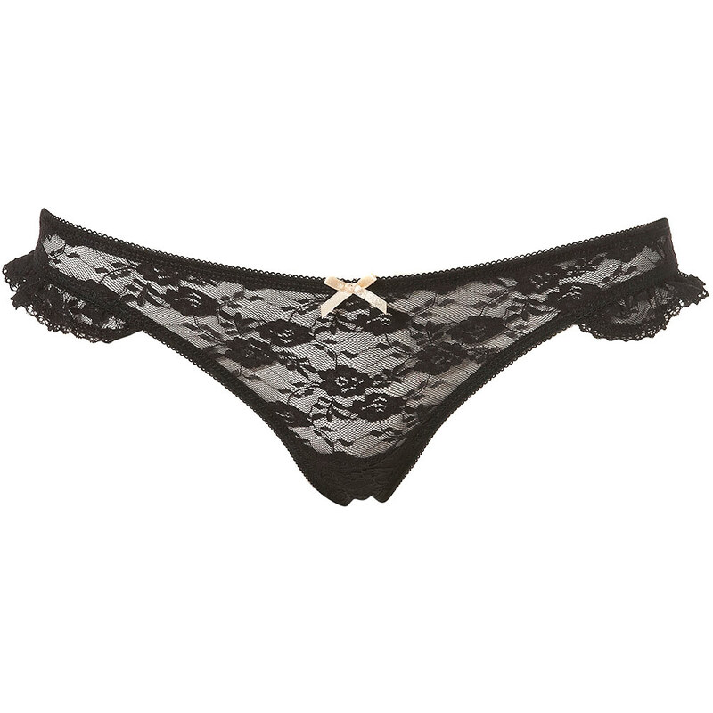 Topshop Lace Side Frill Thong