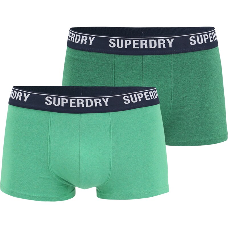 Superdry Boxerky tmavě modrá / zelená / mátová / bílá