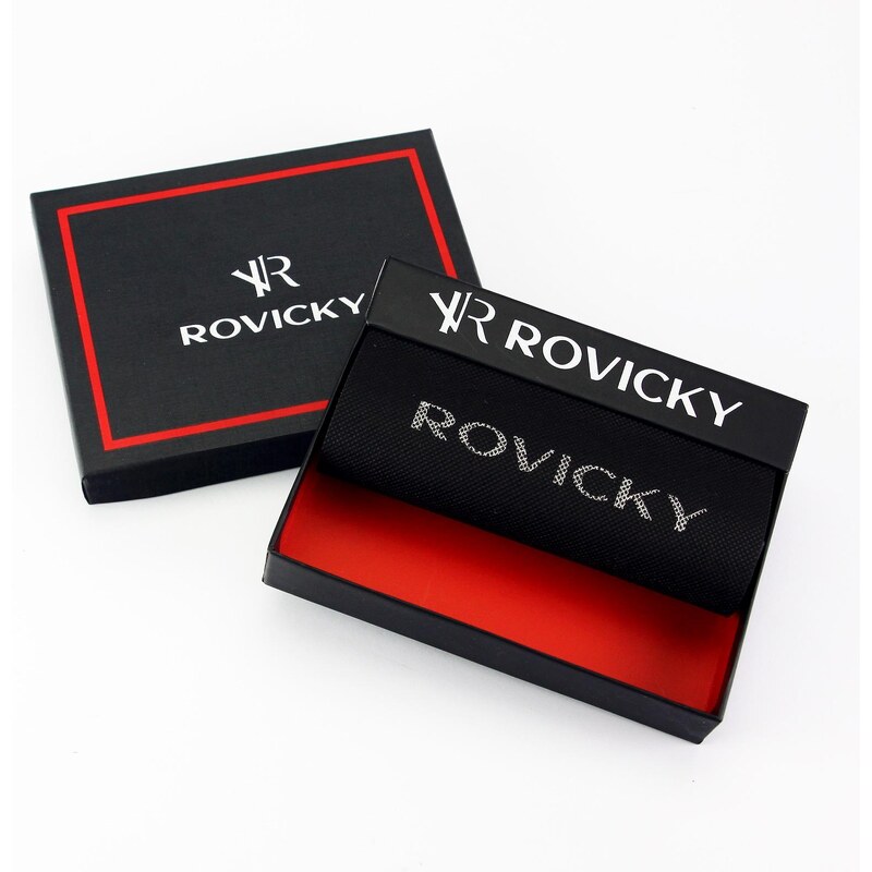 Pánská kožená peněženka ROVICKY N61-RVTP RFID černá
