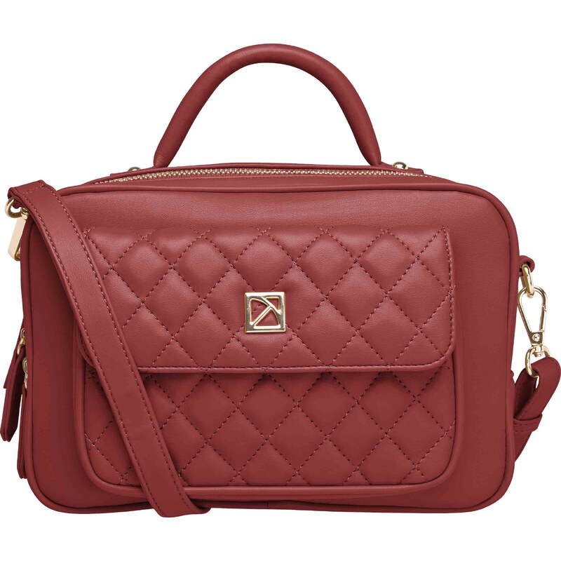 Dámská kabelka Piccadilly Bowling Bag red červená 65789362