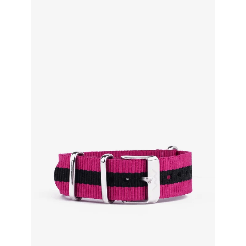 Černo-růžový dámský nylonový pásek k hodinkám VUCH Silver Purple - GLAMI.cz