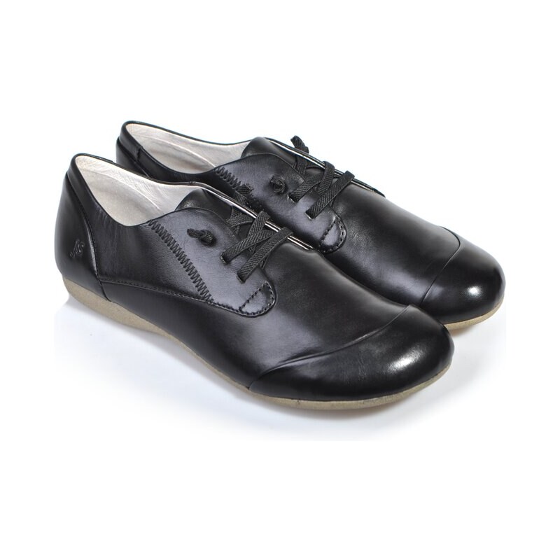 Dámské kožené, nazouvací polobotky Josef Seibel 87201 černá 65792657