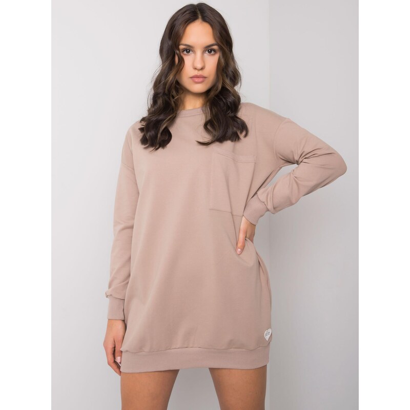 RUE PARIS Dress-RV-SK-7332.65-dark beige