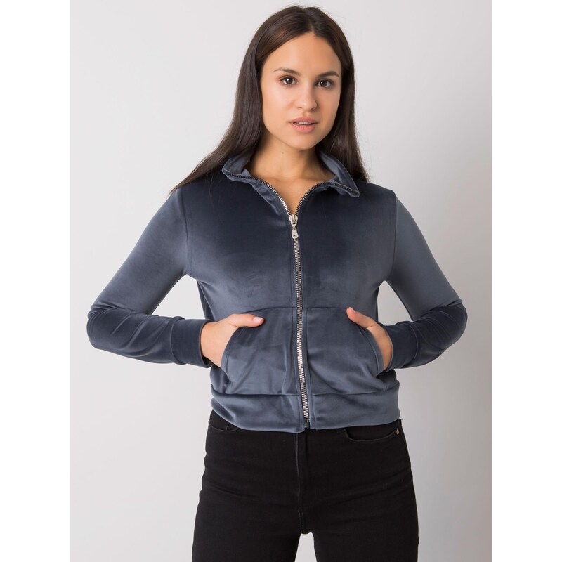 RUE PARIS Sweatshirt-RV-BL-7303.98P-dark gray