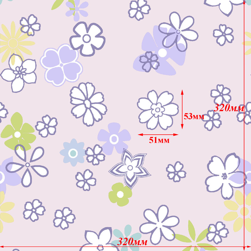 Mirtex Látka FLANEL 150 (14118-1 PĚTÍLISTEK květy na růžovém) 150cm / METRÁŽ NA MÍRU