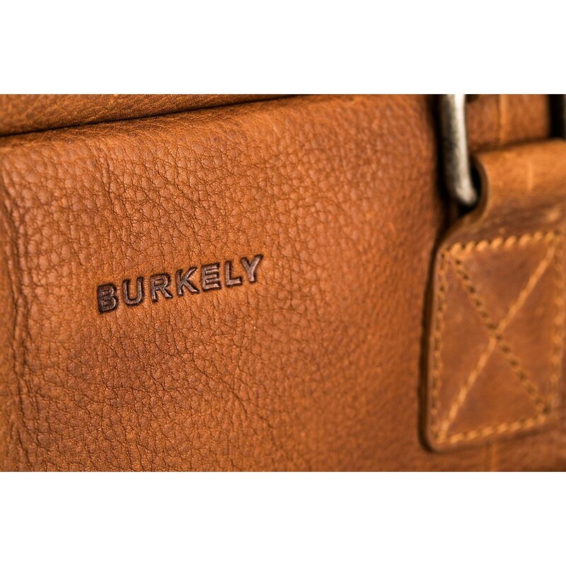 Kožená taška na notebook Burkely Uni 15,6'' koňak 74095624