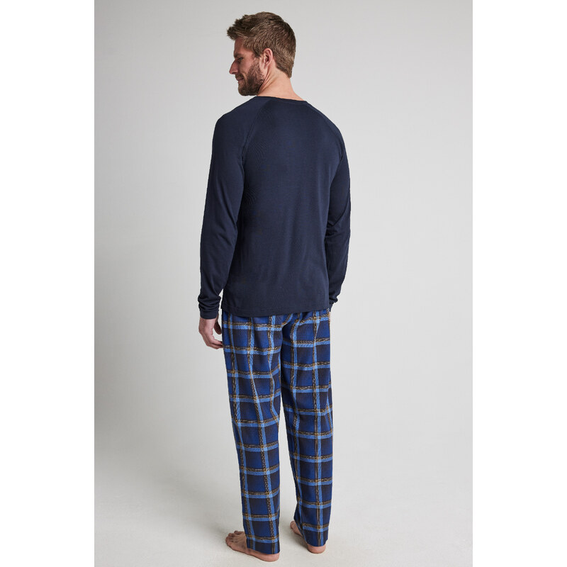 Jockey 500205 pánské dlouhé pyjamo ,kostkované