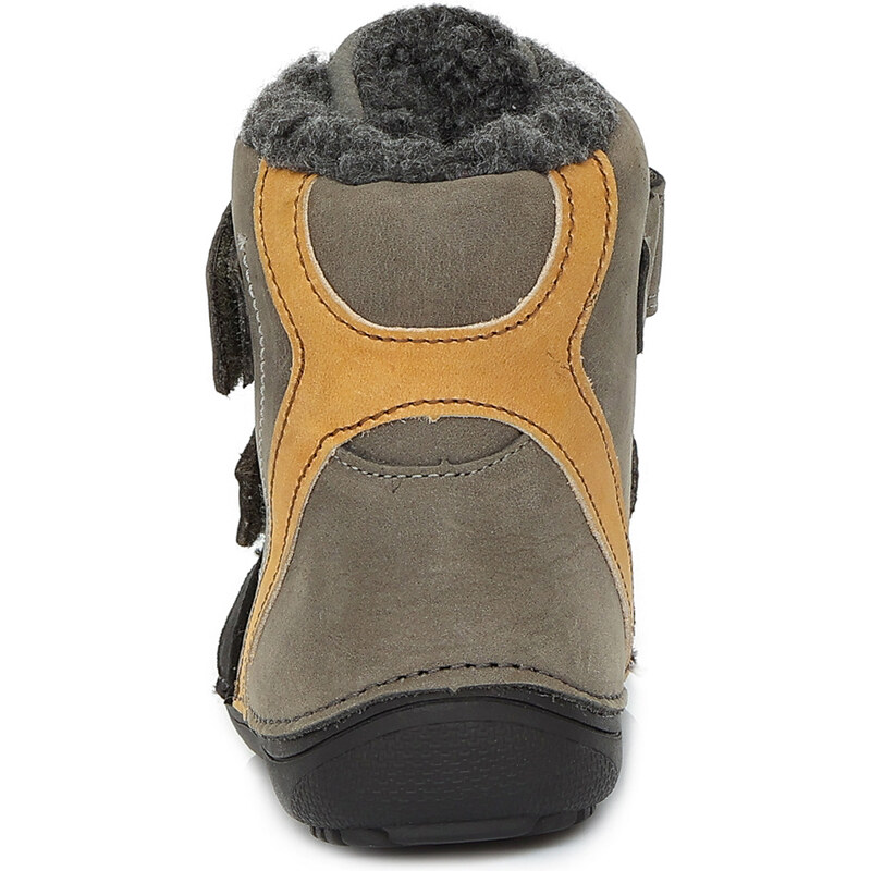 D.D. step chlapecké dětské celokožení zimní boty Barefoot W063-228