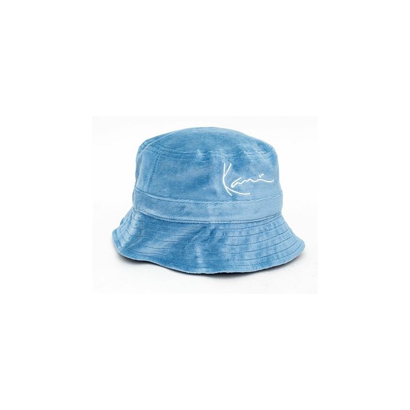 Klobouk Karl Kani Signature Velvet Bucket Hat KA213-046-1 Light Blue