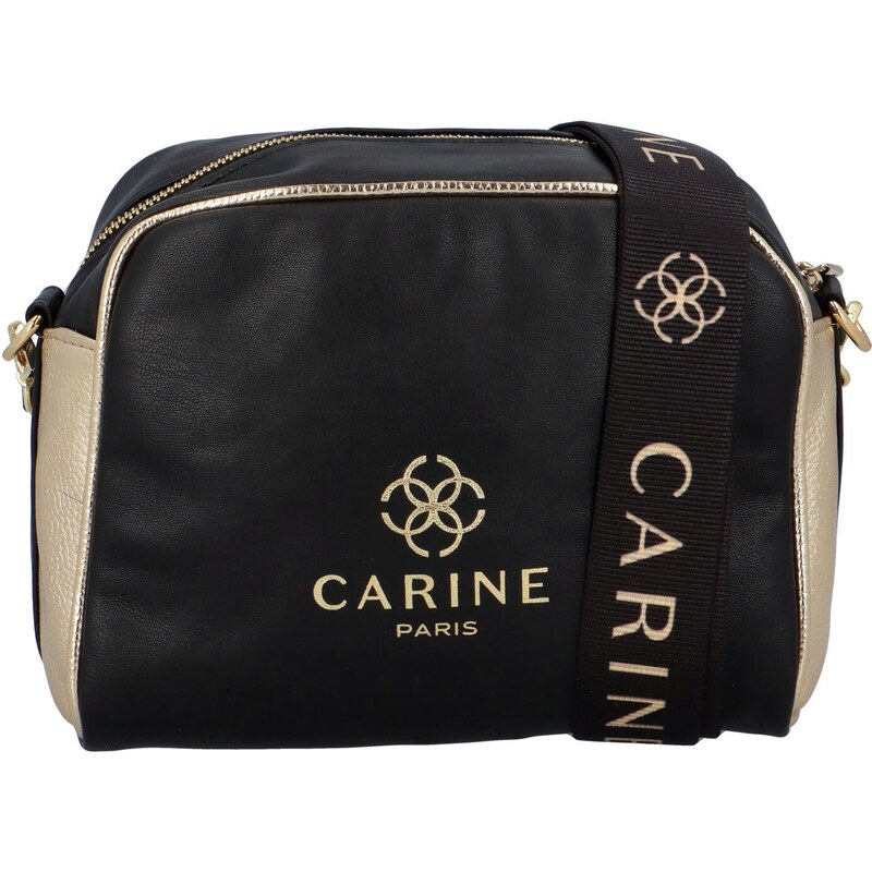 Carine Dámská koženková crossbody Elena, černá 110584022