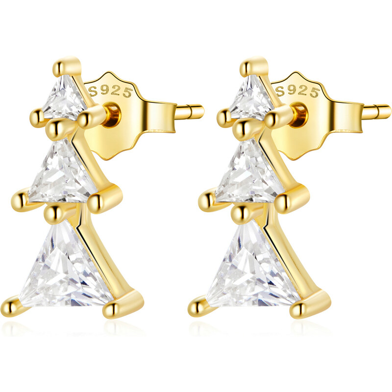 Olivie Stříbrné náušnice STROMEČEK GOLD 5485 65838943