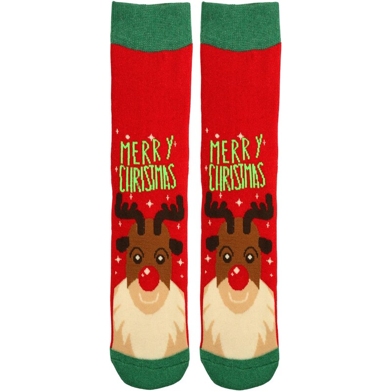 Virgina vánoční termo ponožky dámské sob Rudolf
