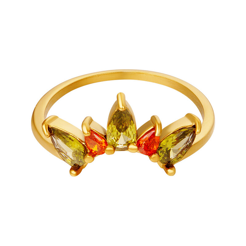 Atreya Pozlacený prsten Crown 115035000