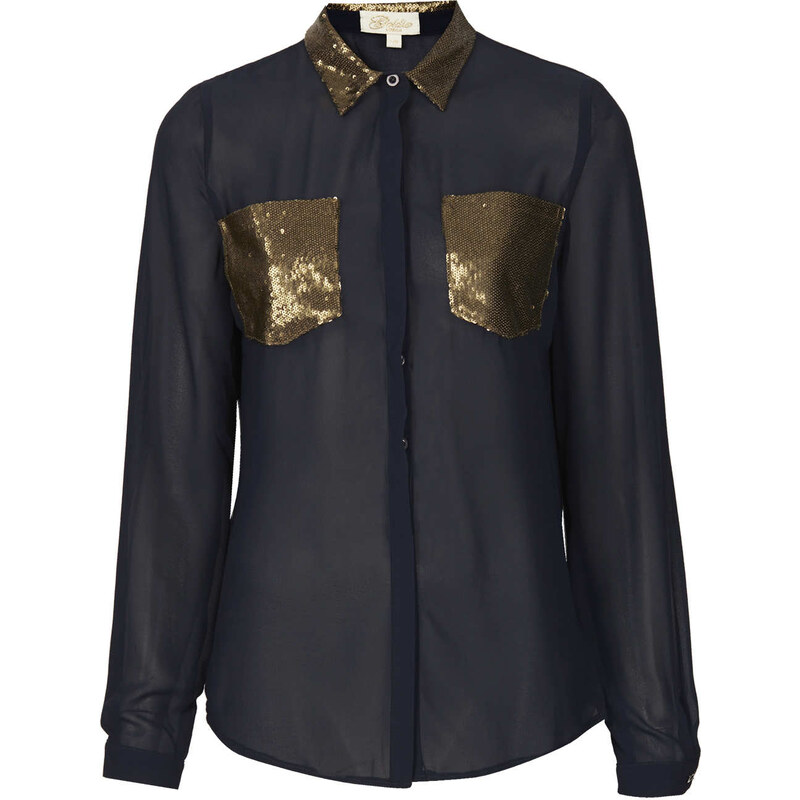 Topshop **Rita Sequins Blouse by Goldie