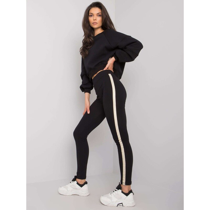 RUE PARIS Leggings-RV-LG-7324.63-black 107003030