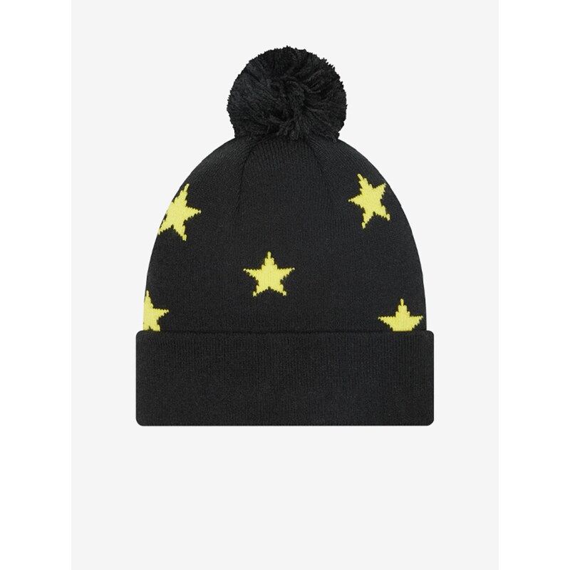 Žluto-černý klučičí vzorovaný kulich New Era Star Bobble - unisex