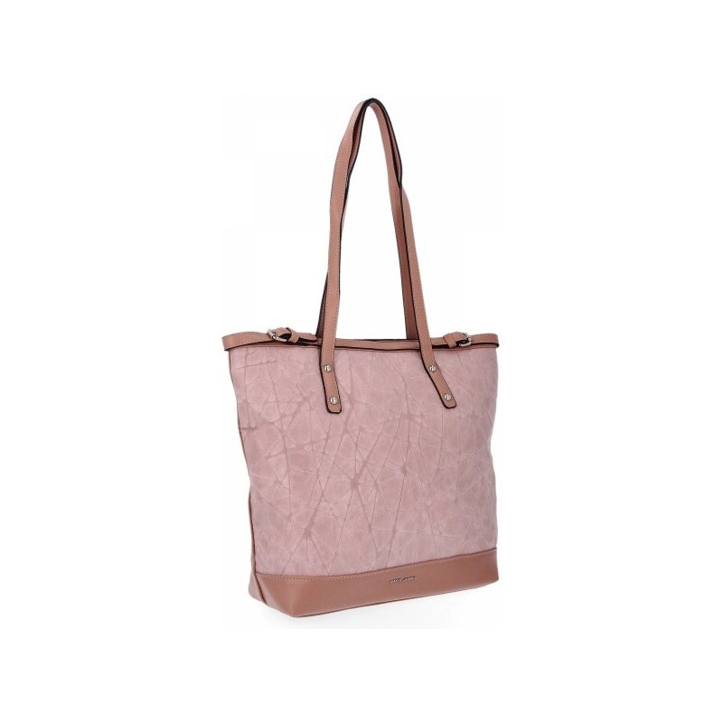 Dámská kabelka shopper bag David Jones pudrová růžová CM6309 65891178