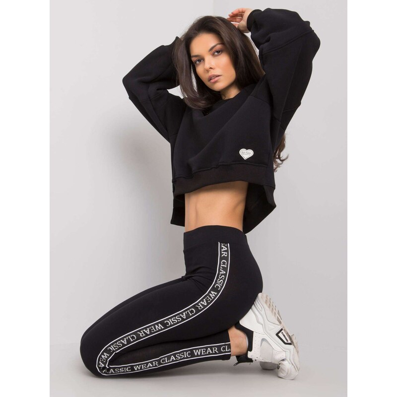 RUE PARIS Leggings-RV-LG-7375.74-black