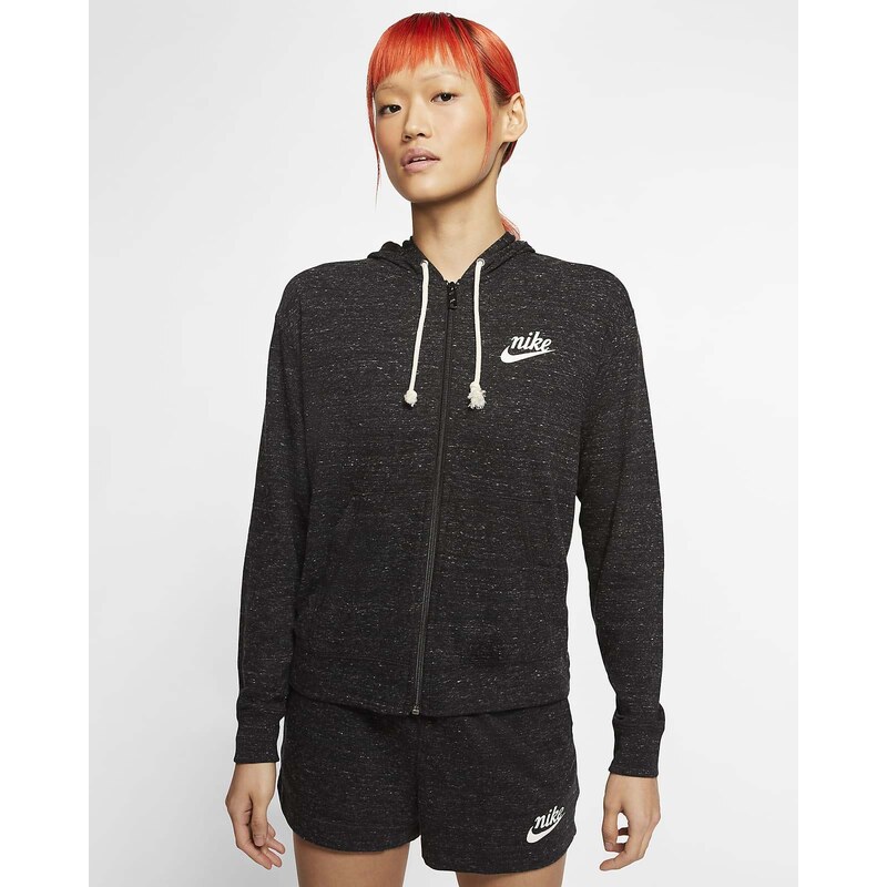 Dámská mikina Nike Gym Vintage Hoodie Full-Zip Black