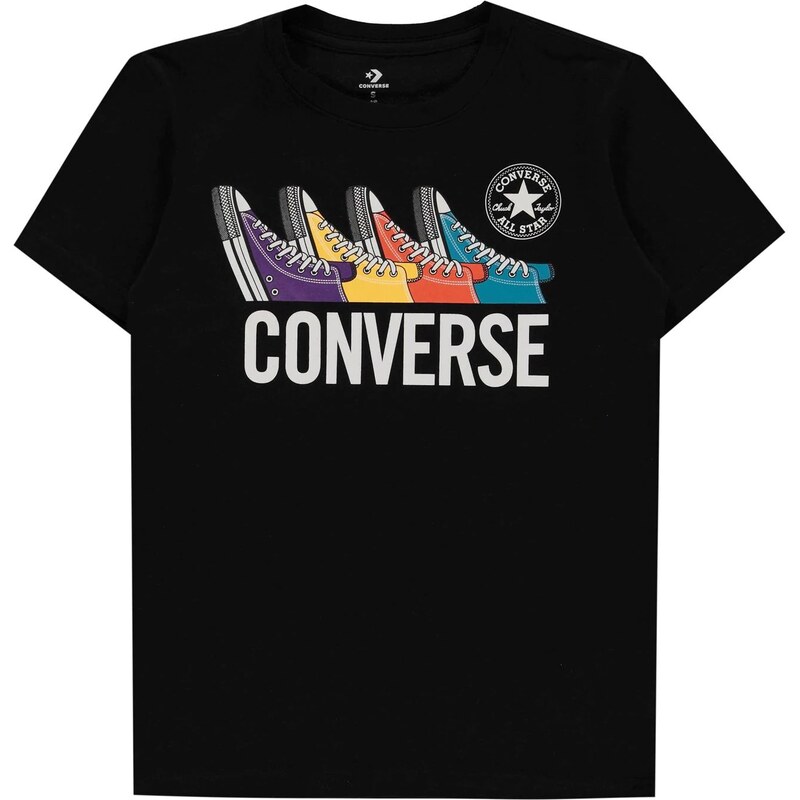 dětské tričko CONVERSE - BLACK - 140 9-10 let