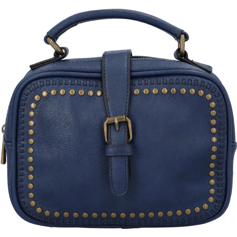 Paolo Bags Krásná koženková crossbody kabelka Espaňa, tmavě