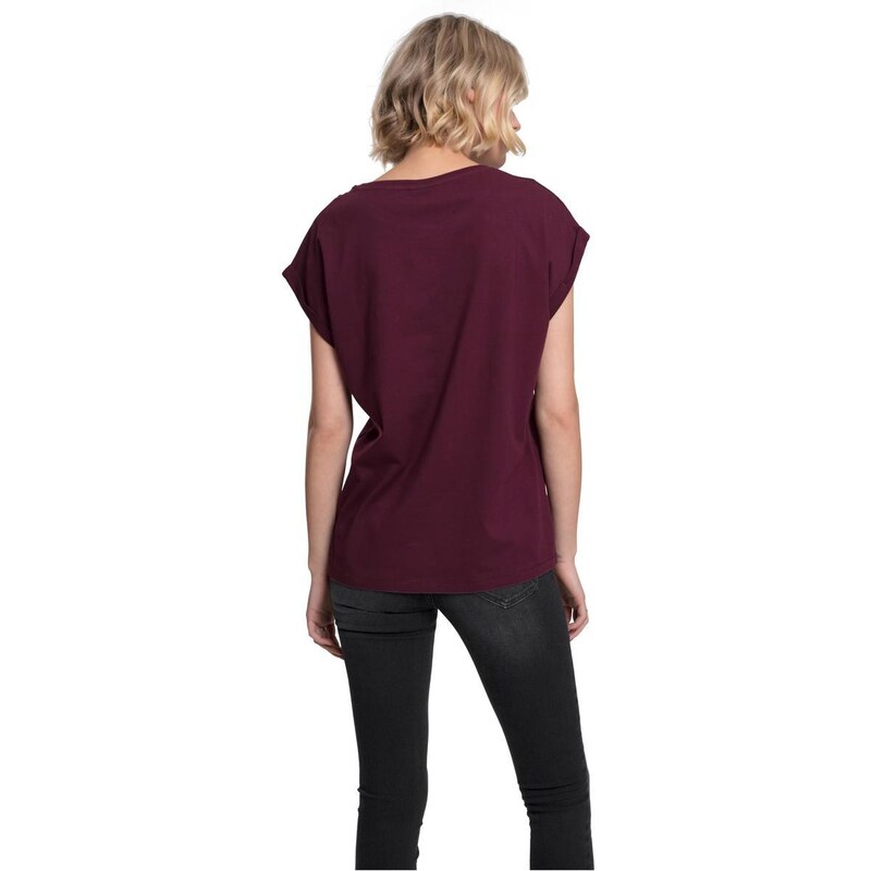UC Ladies Dámské tričko s prodlouženým ramenem třešňové
