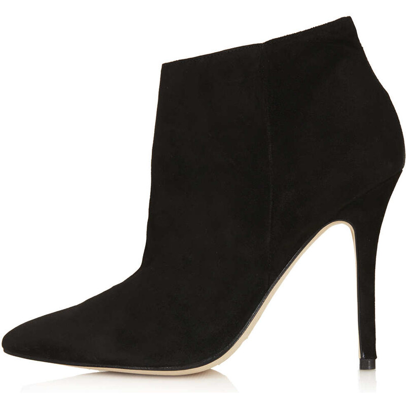 Topshop Aloof Black Leather Boots