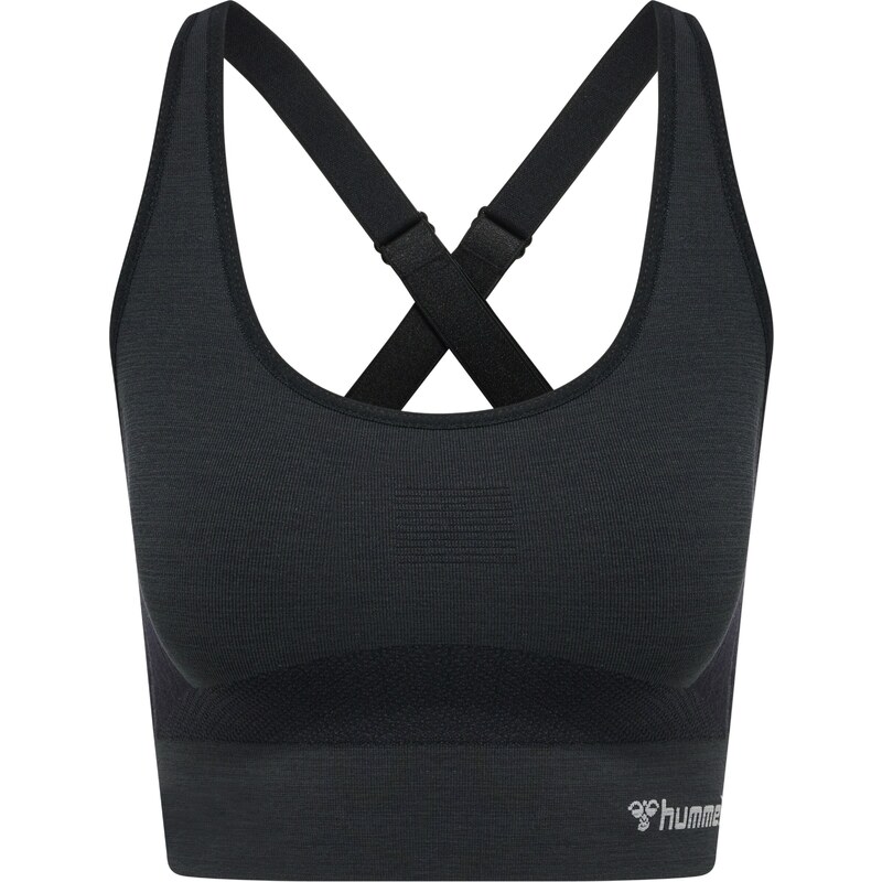 Hummel Sportovní podprsenka světle šedá / černá 64364102