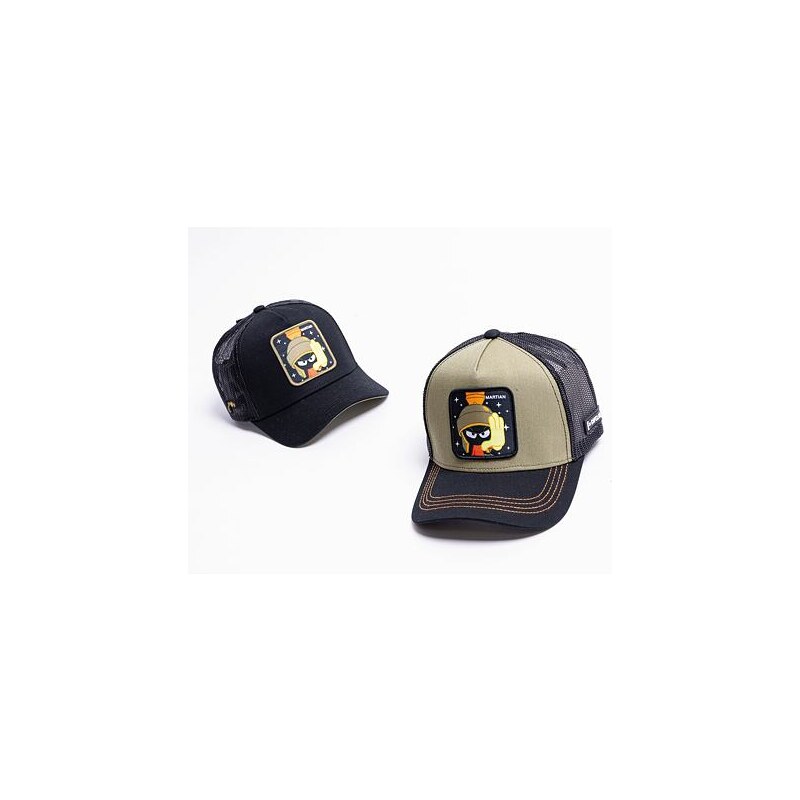 Kšiltovka Capslab Trucker - Looney Tunes - Martian - Olive / Black