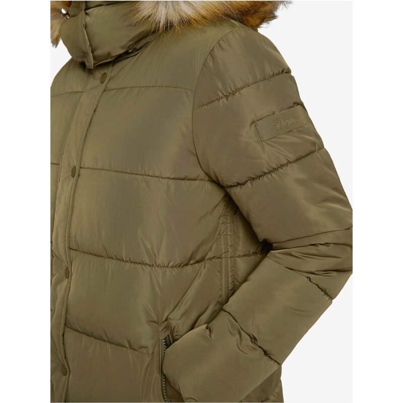 Khaki dámská zimní prošívaná bunda Tom Tailor Denim - Dámské