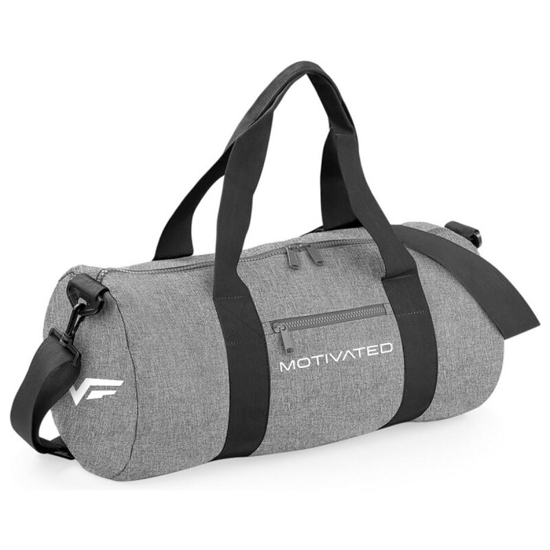 MOTIVATED - Fitness taška (šedo-černá) 341