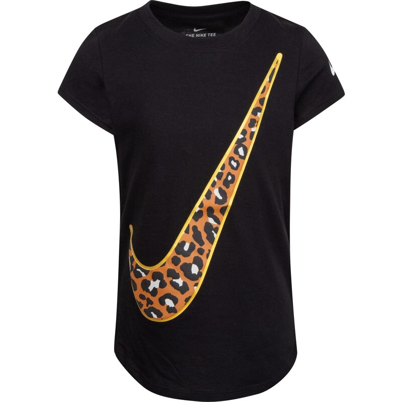 Nike g leopard swoosh tee BLACK