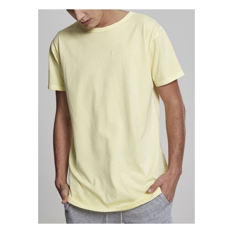 Tričko Urban Classics Garment Longshape Tee - powder yellow