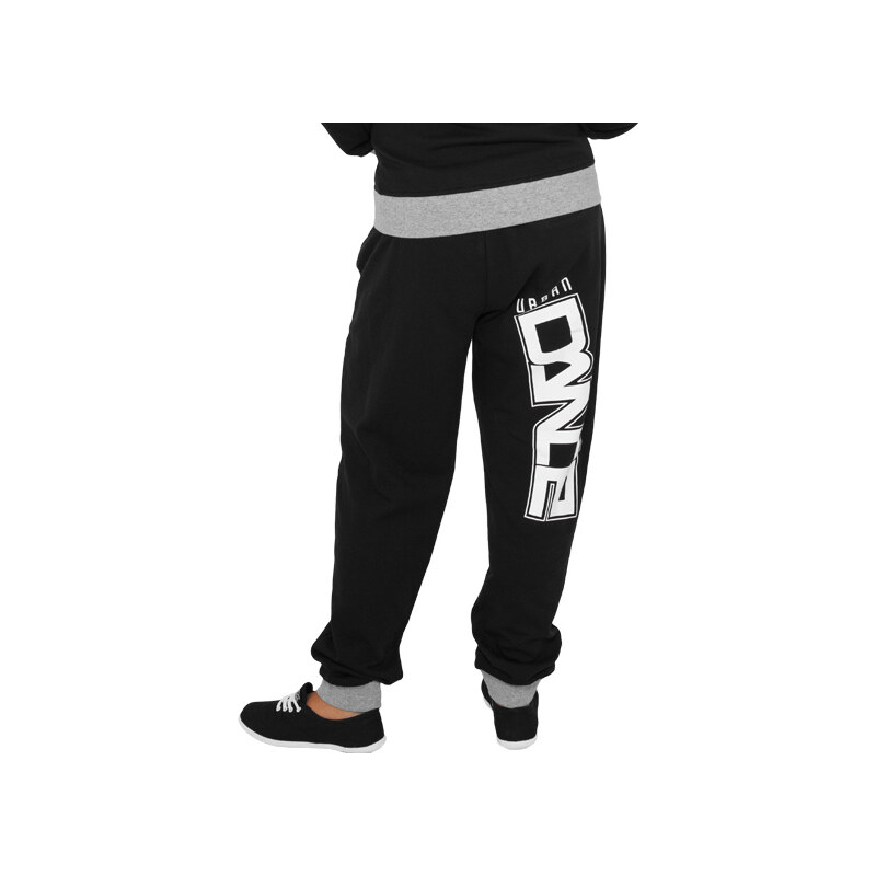 Dámské tepláky Urban Classics Udance Contrast Sweatpant - černo/bílé