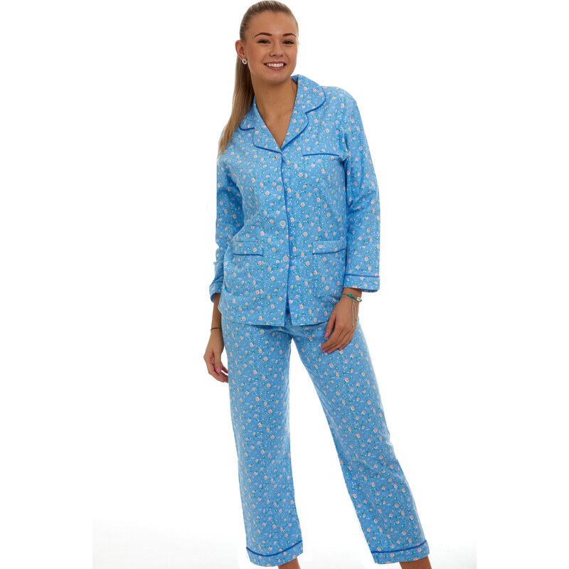 Naspani Elegantní pyžamo pro ženy - flanel 1DF0005