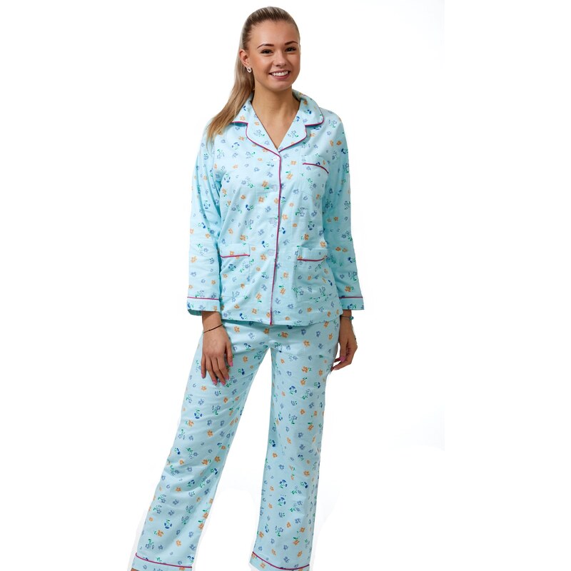 Naspani Elegantní pyžamo pro ženy - flanel 1DF0009