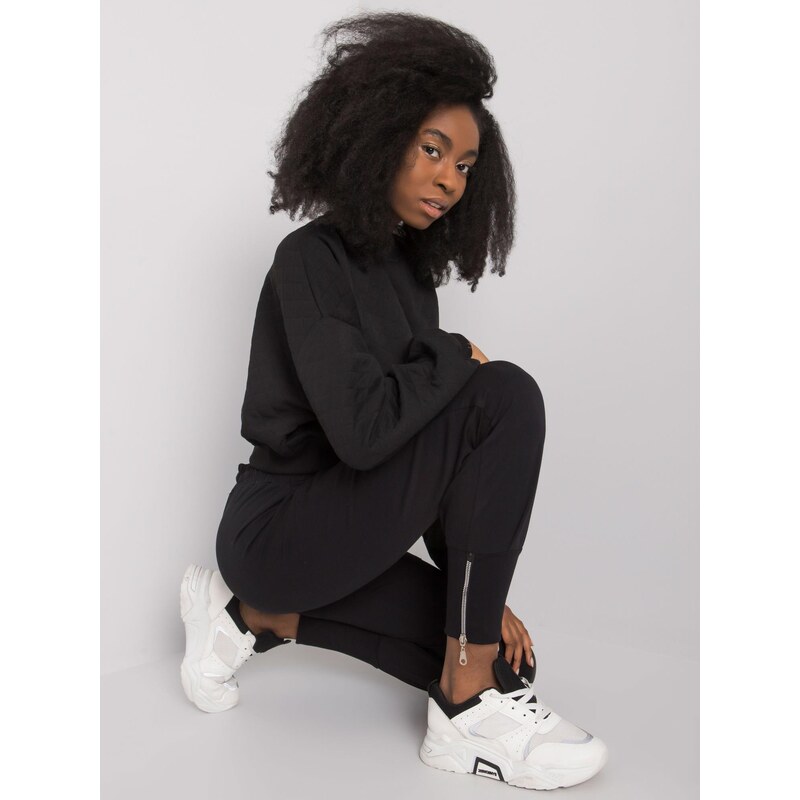 RUE PARIS Sweatpants-RV-DR-7341.30P-black