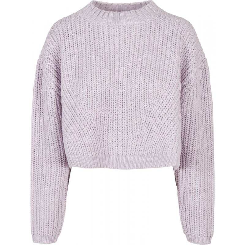 URBAN CLASSICS Ladies Wide Oversize Sweater - softlilac 66065805